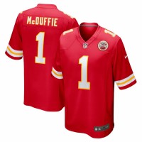 Kansas City Chiefs Trent McDuffie Men's Nike Red 2022 NFL Draft First Round Pick Game Jersey