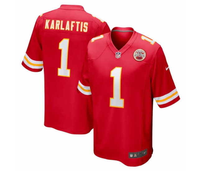 Kansas City Chiefs George Karlaftis Men's Nike Red 2022 NFL Draft First Round Pick Player Game Jersey