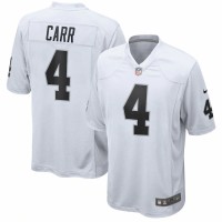 Las Vegas Raiders Derek Carr Mens Nike White Game Jersey