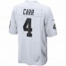 Las Vegas Raiders Derek Carr Mens Nike White Game Jersey
