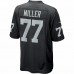 Las Vegas Raiders Kolton Miller Men's Nike Black Game Player Jersey