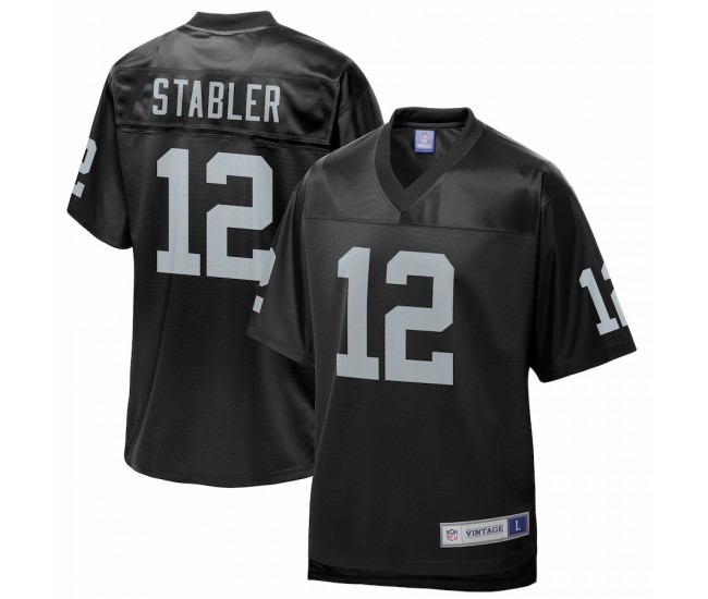 Las Vegas Raiders Ken Stabler Men's NFL Pro Line Black Retired Team Player Jersey