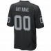 Las Vegas Raiders Men's Nike Black Custom Game Jersey