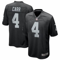 Las Vegas Raiders Derek Carr Men's Nike Black Game Jersey