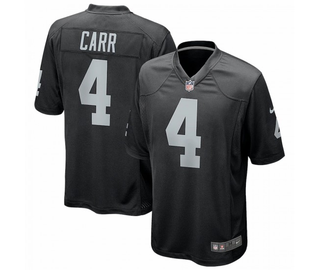 Las Vegas Raiders Derek Carr Men's Nike Black Game Jersey