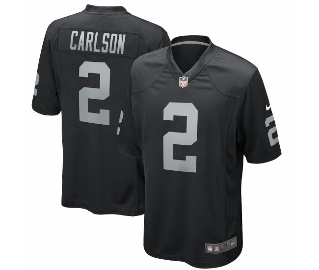 Las Vegas Raiders Daniel Carlson Men's Nike Black Game Player Jersey
