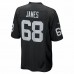 Las Vegas Raiders Andre James Men's Nike Black Game Jersey