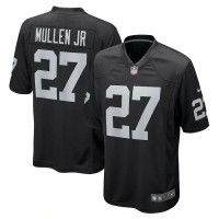 Las Vegas Raiders Trayvon Mullen Jr. Men's Nike Black Game Player Jersey
