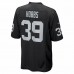 Las Vegas Raiders Nate Hobbs Men's Nike Black Game Jersey