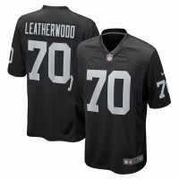 Las Vegas Raiders Alex Leatherwood Men's Nike Black Game Jersey