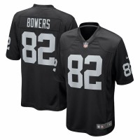 Las Vegas Raiders Nick Bowers Men's Nike Black Game Player Jersey