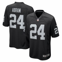 Las Vegas Raiders Johnathan Abram Men's Nike Black Player Game Jersey