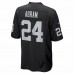 Las Vegas Raiders Johnathan Abram Men's Nike Black Player Game Jersey