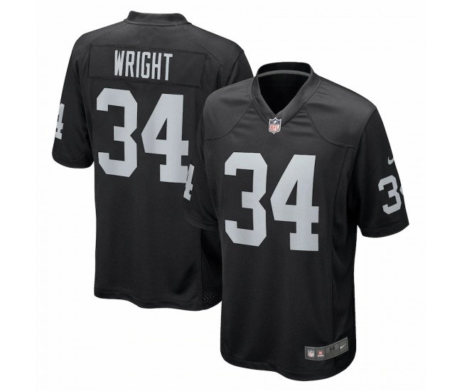 Las Vegas Raiders K.J. Wright Men's Nike Black Game Jersey