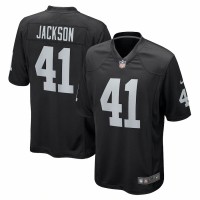 Las Vegas Raiders Robert Jackson Men's Nike Black Game Jersey