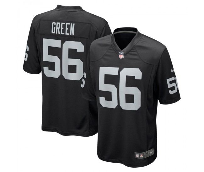 Las Vegas Raiders Gerri Green Men's Nike Black Player Game Jersey