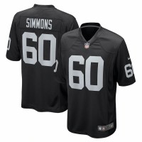 Las Vegas Raiders Jordan Simmons Men's Nike Black Game Jersey