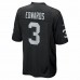 Las Vegas Raiders Bryan Edwards Men's Nike Black Game Player Jersey