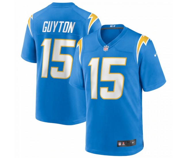 Los Angeles Chargers Jalen Guyton Men's Nike Powder Blue Game Player Jersey