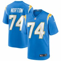 Los Angeles Chargers Storm Norton Men's Nike Powder Blue Team Game Jersey