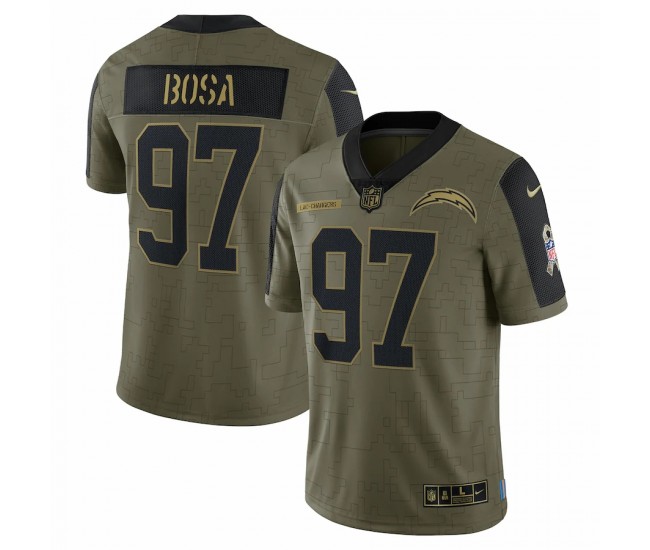 Los Angeles Chargers Joey Bosa Men's Nike Olive 2021 Salute To Service Limited Player Jersey