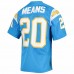 Los Angeles Chargers Natrone Means Men's Mitchell & Ness Powder Blue Authentic Retired Player Jersey