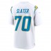 Los Angeles Chargers Rashawn Slater Men's Nike White Game Jersey