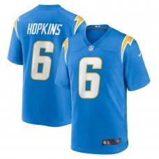 Los Angeles Chargers Dustin Hopkins Men's Nike Powder Blue Game Jersey