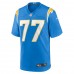 Los Angeles Chargers Zion Johnson Men's Nike Powder Blue 2022 NFL Draft First Round Pick Game Jersey