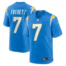 Los Angeles Chargers Gerald Everett Men's Nike Powder Blue Player Game Jersey