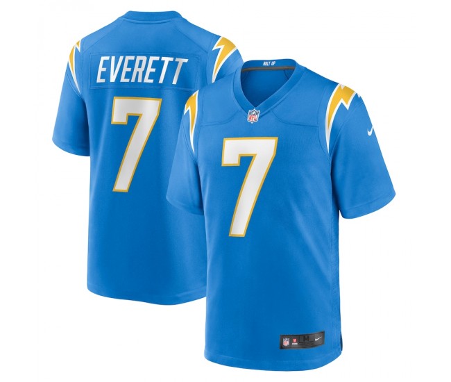 Los Angeles Chargers Gerald Everett Men's Nike Powder Blue Player Game Jersey