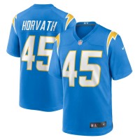 Los Angeles Chargers Zander Horvath Men's Nike Powder Blue Game Jersey