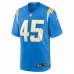 Los Angeles Chargers Zander Horvath Men's Nike Powder Blue Game Jersey