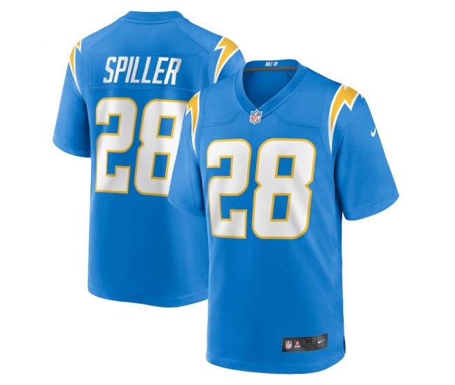 Los Angeles Chargers Isaiah Spiller Men's Nike Powder Blue Game Jersey