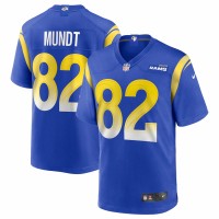 Los Angeles Rams Johnny Mundt Men's Nike Royal Game Jersey