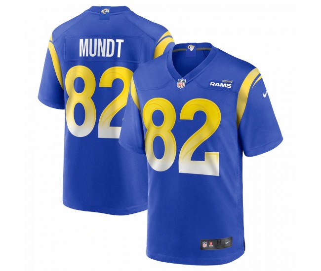 Los Angeles Rams Johnny Mundt Men's Nike Royal Game Jersey