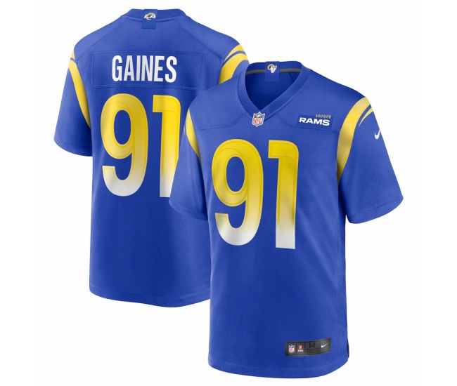 Los Angeles Rams Greg Gaines Men's Nike Royal Game Jersey