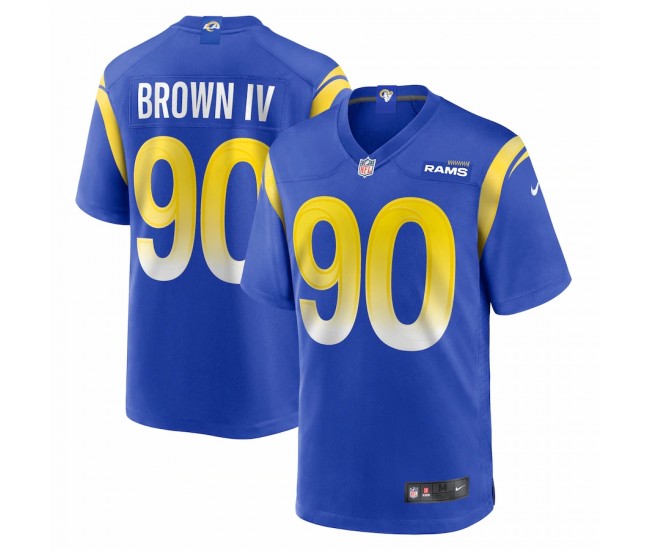 Los Angeles Rams Earnest Brown IV Men's Nike Royal Game Player Jersey