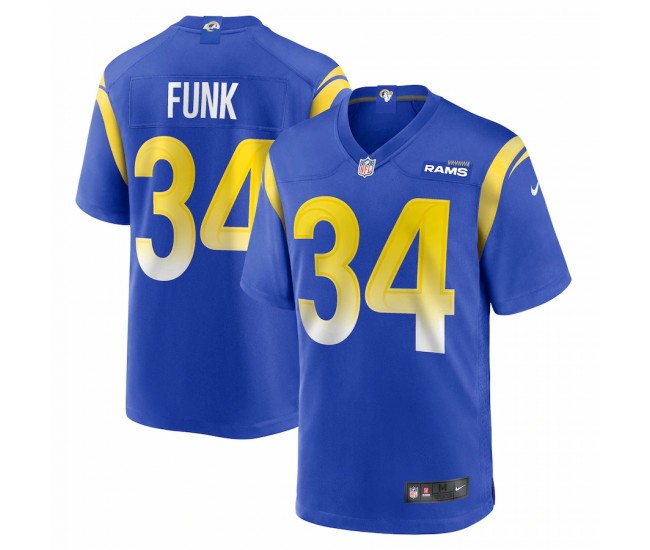 Los Angeles Rams Jake Funk Men's Nike Royal Game Player Jersey