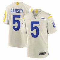 Los Angeles Rams Jalen Ramsey Men's Nike Bone Player Game Jersey