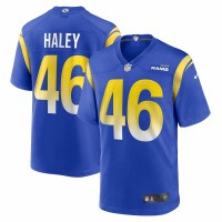 Los Angeles Rams Grant Haley Men's Nike Royal Game Jersey