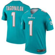Miami Dolphins Tua Tagovailoa Men's Nike Aqua Legend Jersey