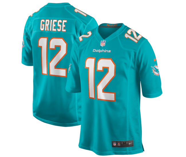 Miami Dolphins Bob Griese Men's Nike Aqua Game Retired Player Jersey