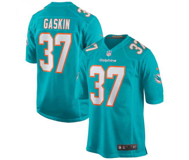 Miami Dolphins Myles Gaskin Men's Nike Aqua Game Jersey