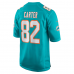 Miami Dolphins Cethan Carter Men's Nike Aqua Game Jersey