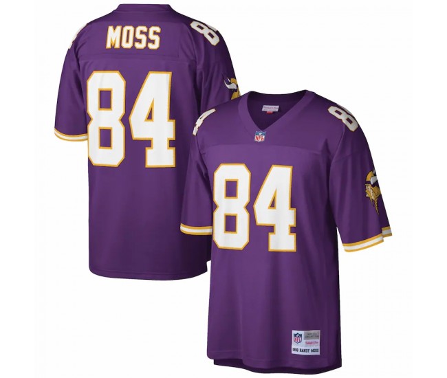 Minnesota Vikings Randy Moss Men's Mitchell & Ness Purple Retired Player Legacy Replica Jersey