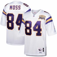 Minnesota Vikings Randy Moss Men's Mitchell & Ness White 2000 Authentic Throwback Retired Player Jersey