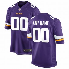 Minnesota Vikings Men's Nike Purple Custom Game Jersey