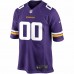 Minnesota Vikings Men's Nike Purple Custom Game Jersey