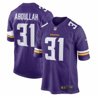 Minnesota Vikings Ameer Abdullah Men's Nike Purple Game Jersey